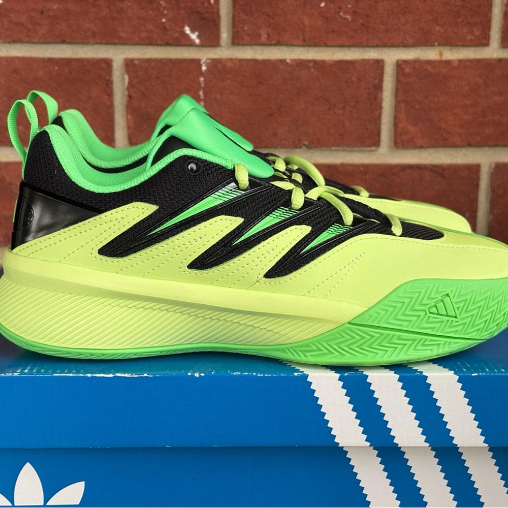 Adidas Dame Certified 3 J Green Black Size 6Y Youth New Basketball Sneakers